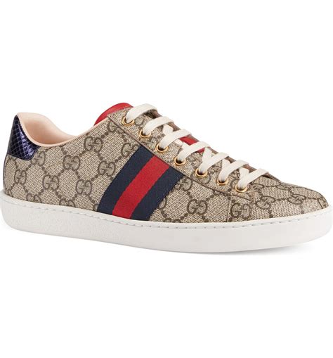 gucci flat new ace sneaker white|gucci ace gg suede sneakers.